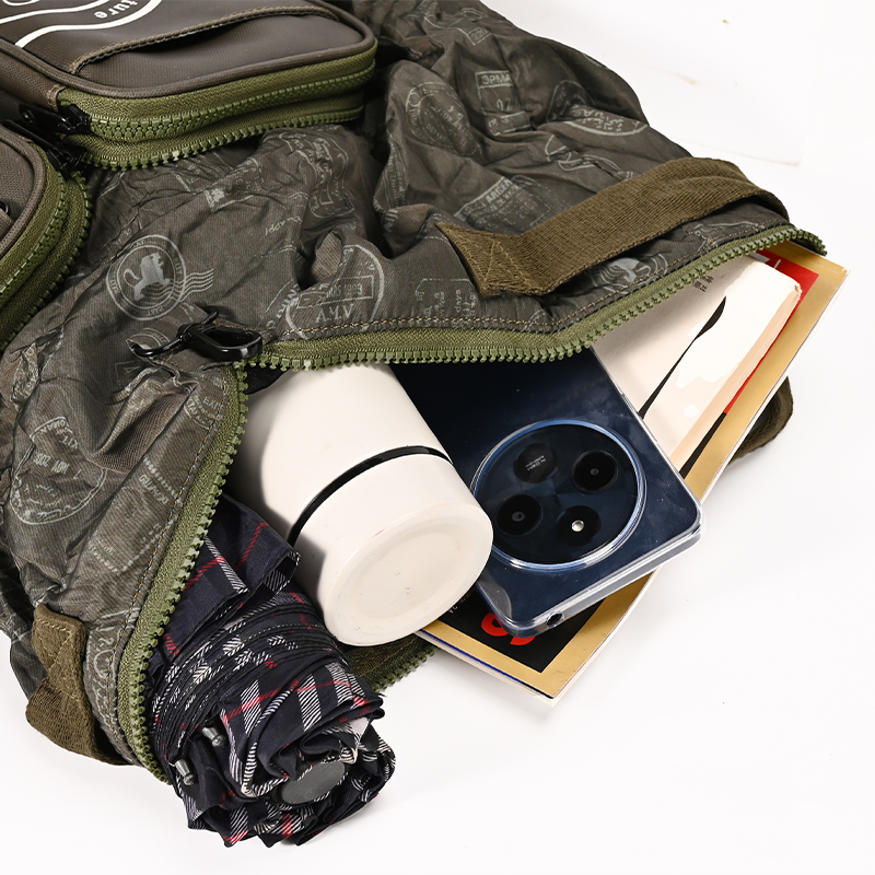 Unisex Convertible Foldable Backpack differant carry ways knapsack with Front Pouch, Lightweight Travel Daypack, Water-Resistant Nylon, Multi-Purpose for shopping,travel, Outdoor - Image 5