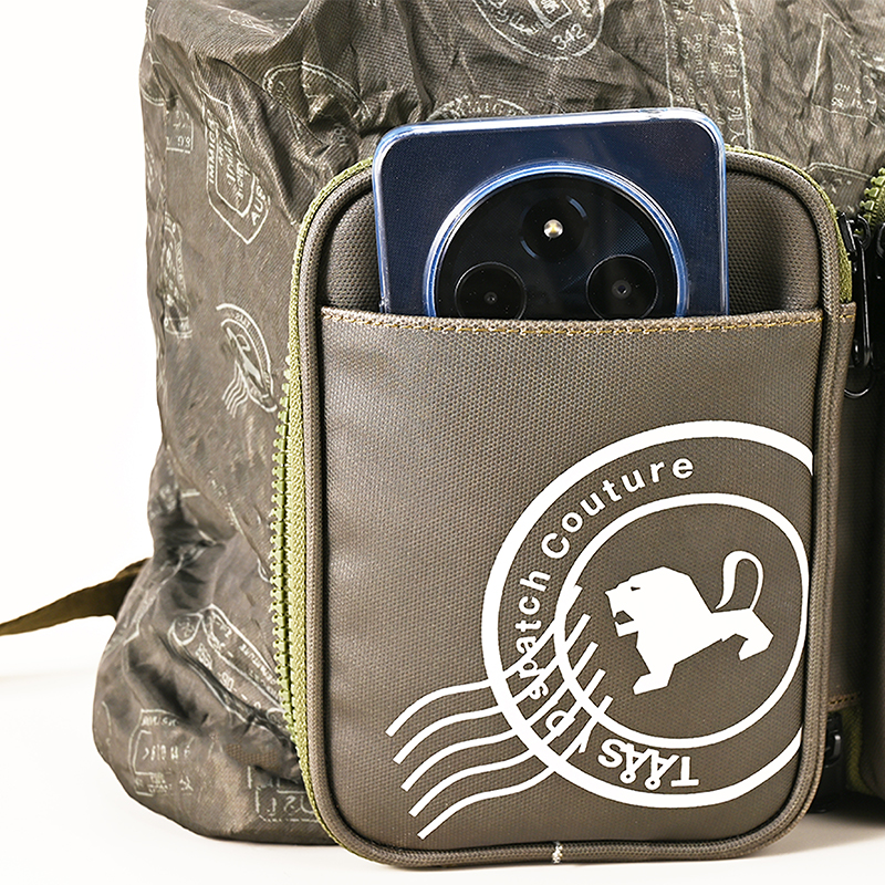 Unisex Convertible Foldable Backpack differant carry ways knapsack with Front Pouch, Lightweight Travel Daypack, Water-Resistant Nylon, Multi-Purpose for shopping,travel, Outdoor - Image 6