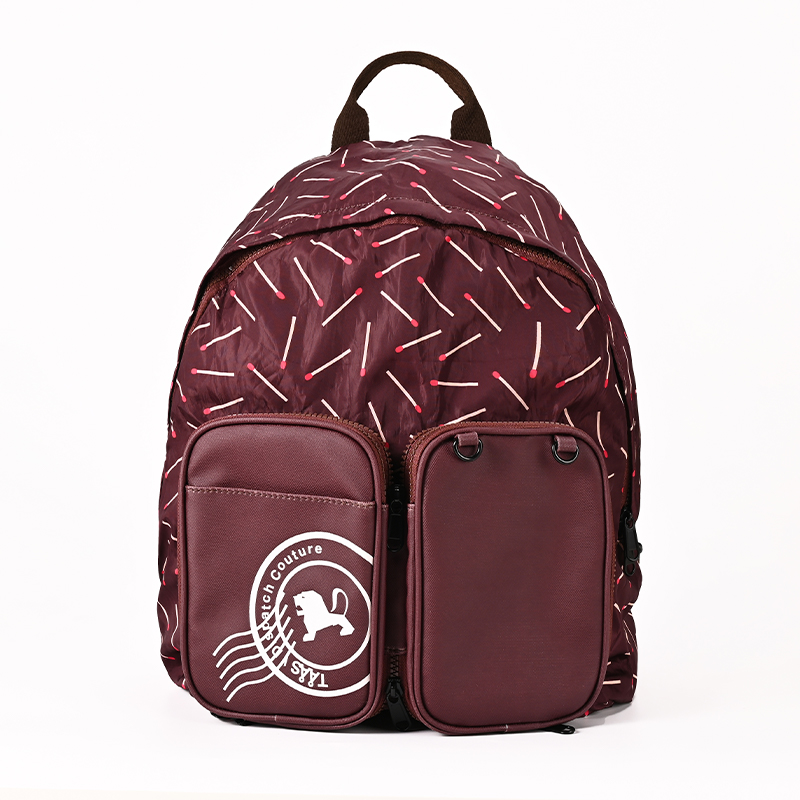 Unisex Convertible Foldable Backpack with Detachable Front Organizer Pouch, Lightweight Travel Daypack, Water-Resistant Nylon, Multi-Purpose for Commuting, Hiking, Outdoor - Image 5