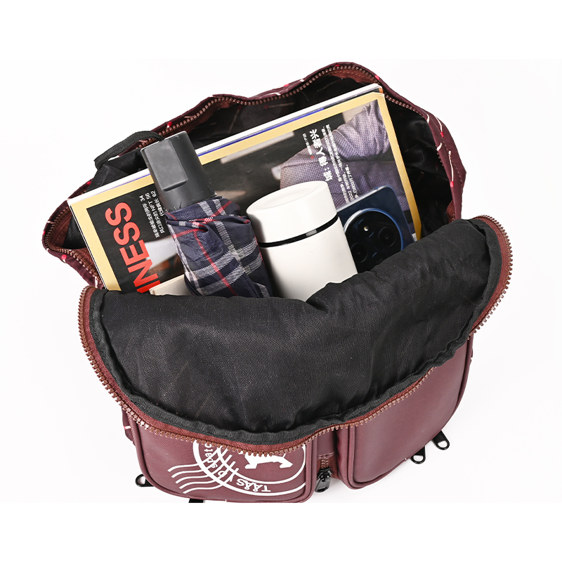 Unisex Convertible Foldable Backpack with Detachable Front Organizer Pouch, Lightweight Travel Daypack, Water-Resistant Nylon, Multi-Purpose for Commuting, Hiking, Outdoor - Image 8