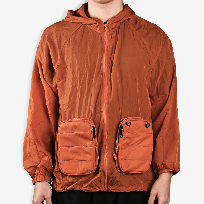 Convertible Foldable Crossbody Phone Bag with Removable Front Pockets &ndash; Lightweight Travel Windbreaker Jacket for Men & Women, Multipurpose Shoulder Bag and Outerwear - Image 6