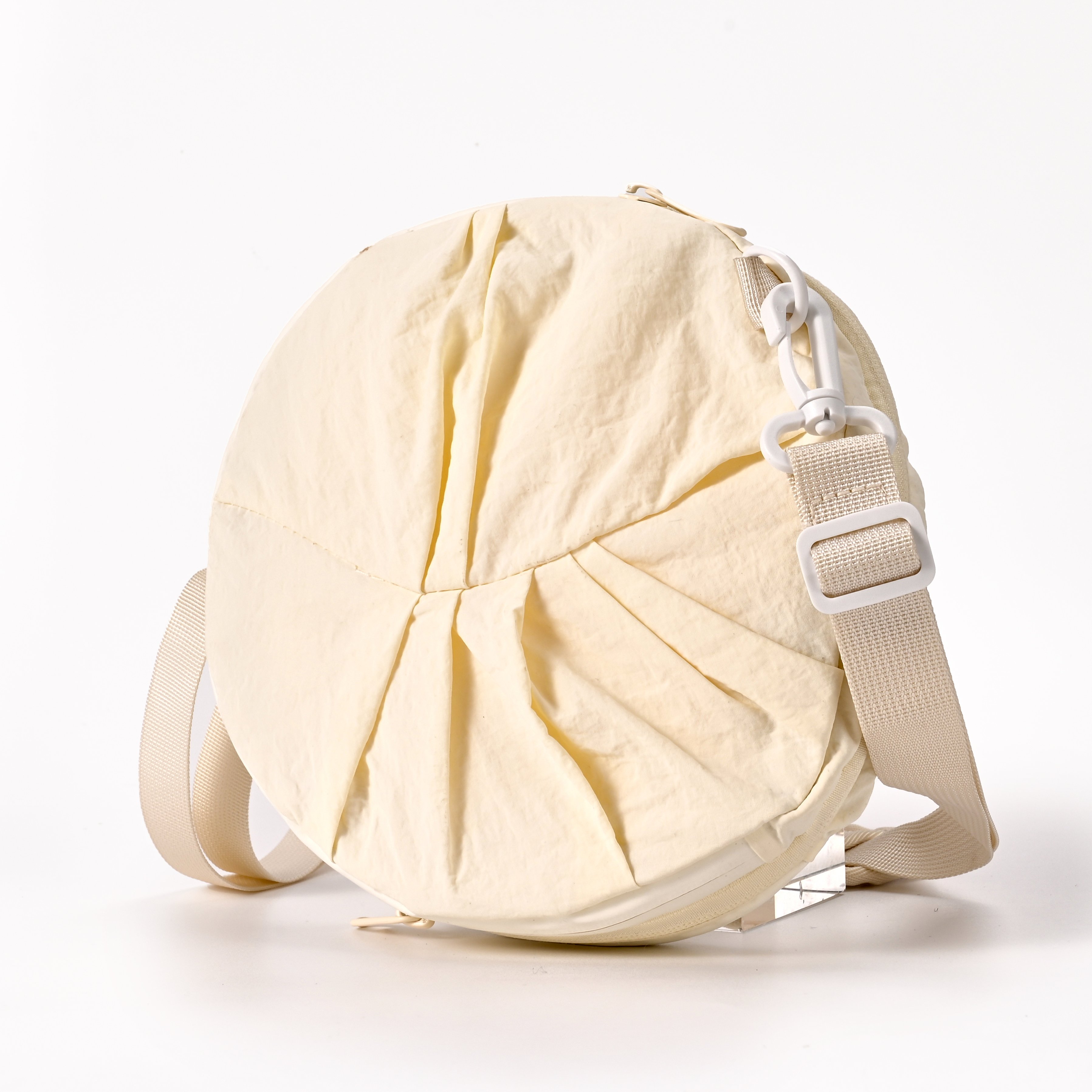 small round foldable nylon duffel gym bag packable Yoga travel bag - Image 21